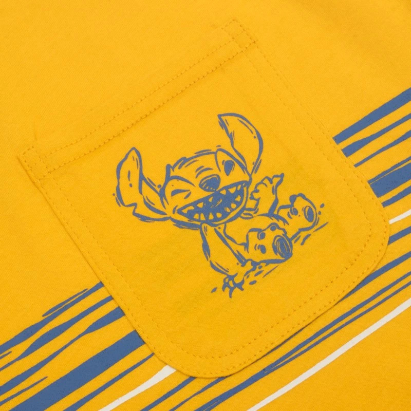Stitch Yellow T-Shirt For Adults - Image 3