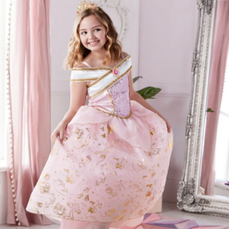 Aurora Costume For Kids, Sleeping Beauty - Image 2