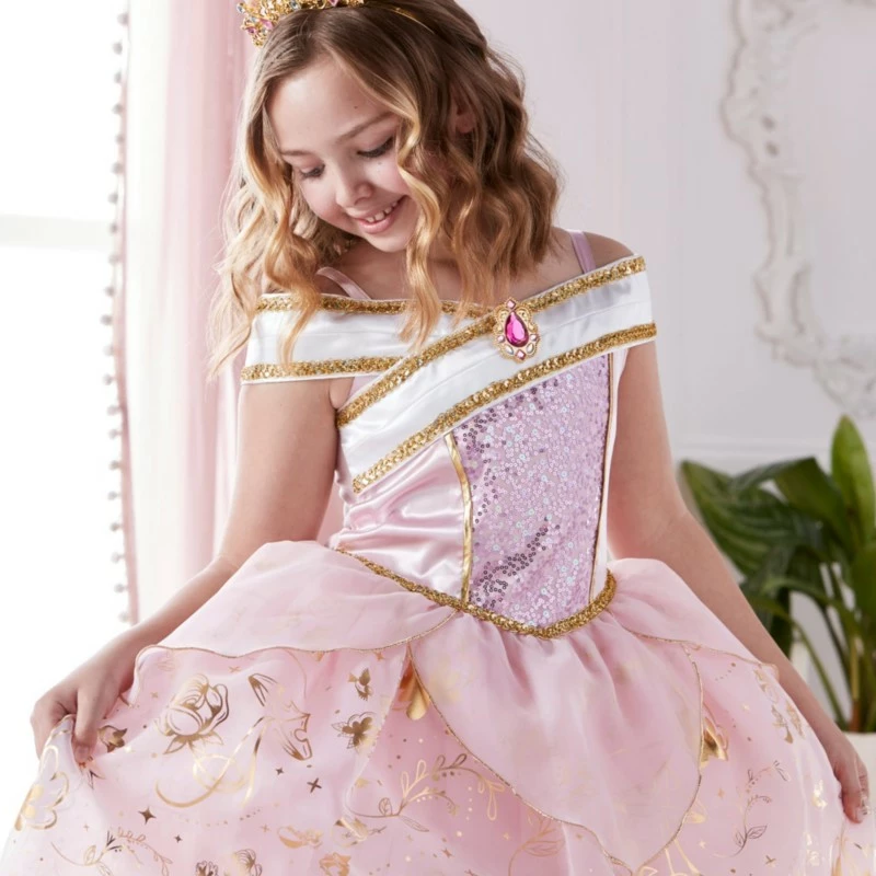 Aurora Costume For Kids, Sleeping Beauty - Image 3