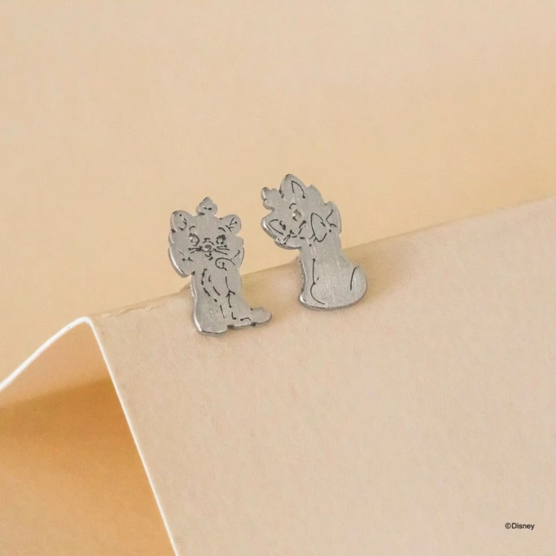 Disney Earring Marie, Silver - Image 2