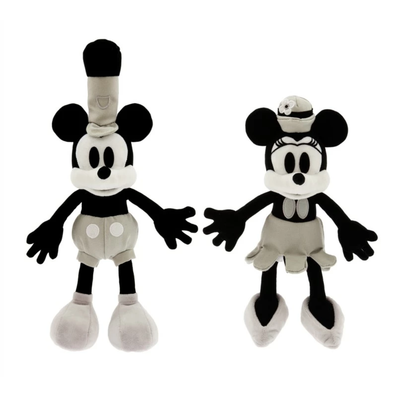 Mickey And Minnie Mouse Steamboat Willie Plush Set - Disney100