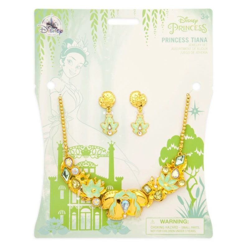 Tiana Costume Jewellery Set For Kids, The Princess And The Frog - Image 3