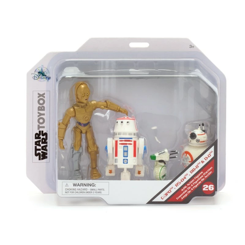 C-3PO, R5-D4, BB-8 And D-O Action Figure Droid Set, Star Wars Toybox - Image 2