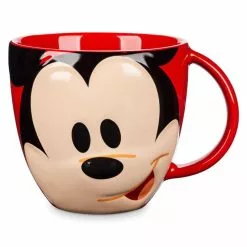 Disney Parks Mousewares Mickey Mouse Face 3D Ceramic Mug