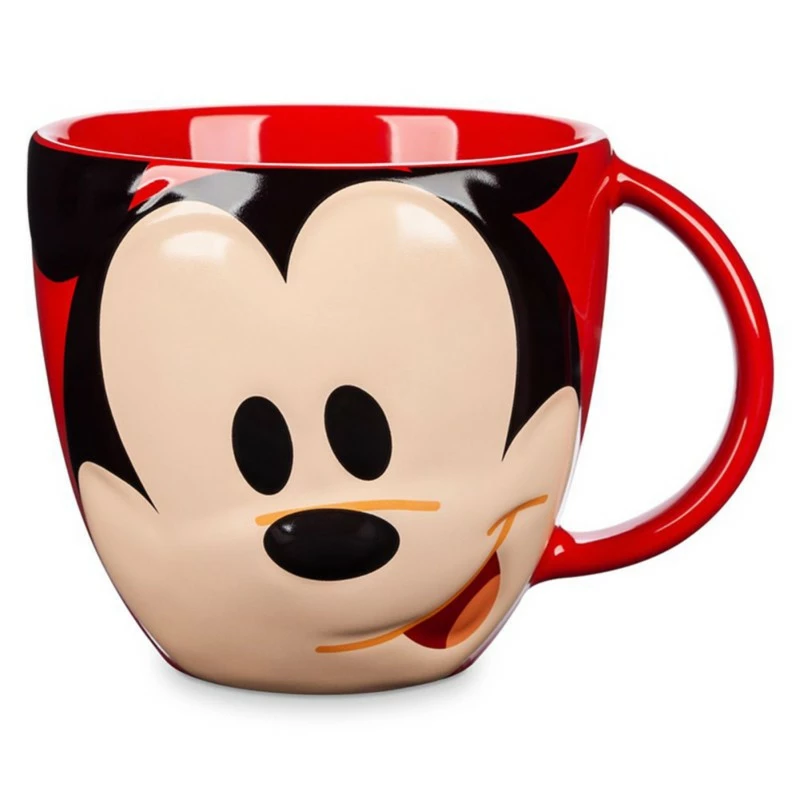 Disney Parks Mousewares Mickey Mouse Face 3D Ceramic Mug