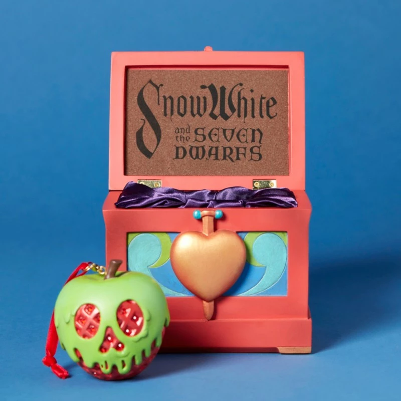 Poisoned Apple Ornament In Heart Box, Snow White And The Seven Dwarfs - Image 2