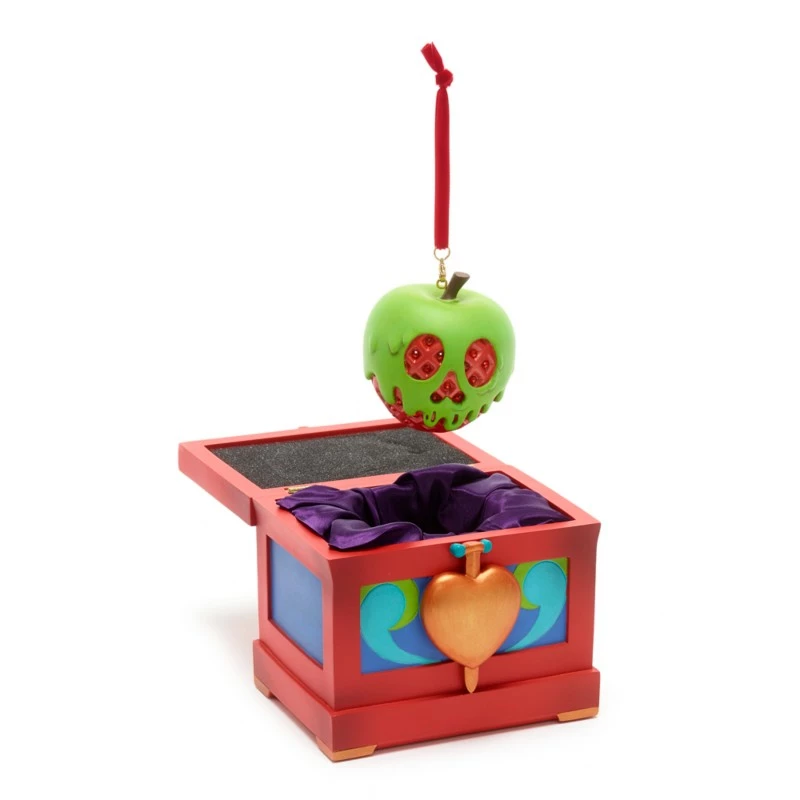 Poisoned Apple Ornament In Heart Box, Snow White And The Seven Dwarfs
