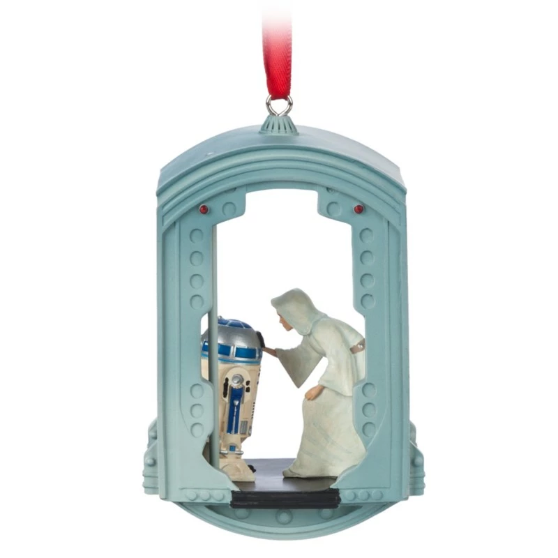 Princess Leia And R2-D2 Hanging Ornament, Star Wars - Image 2