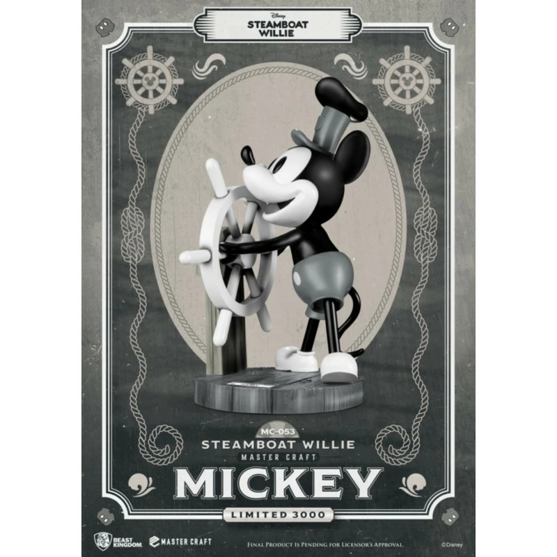 Steamboat Willie Master Craft Mickey Figurine, Beast Kingdom - Image 2